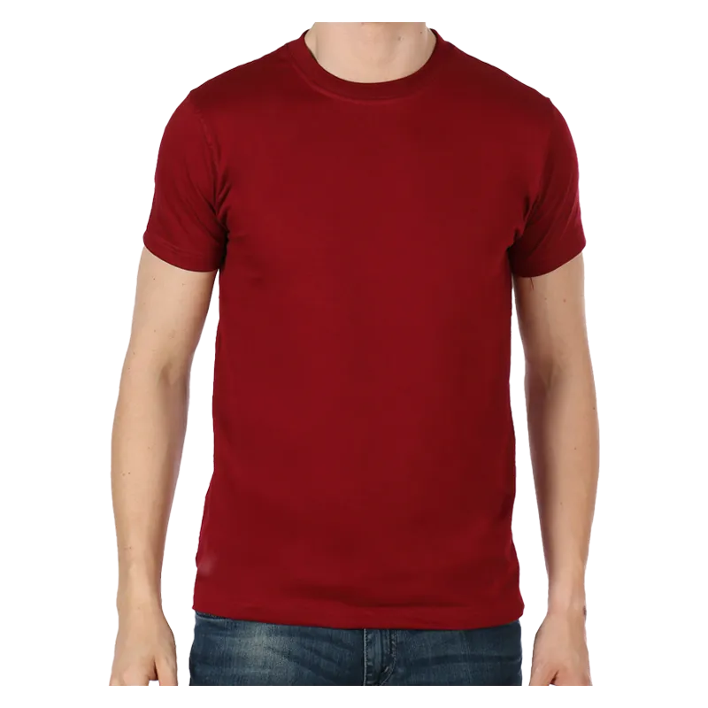 Maroon Polycot T-shirt - PC